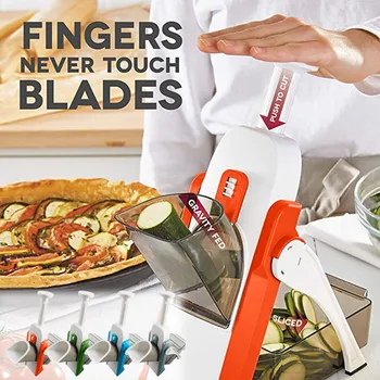 

2020 Kitchen Accessories Multifunctional Vegetable Cutter Energy-saving Fast and Safe Vegetable Cutter With Thickness Adjuster