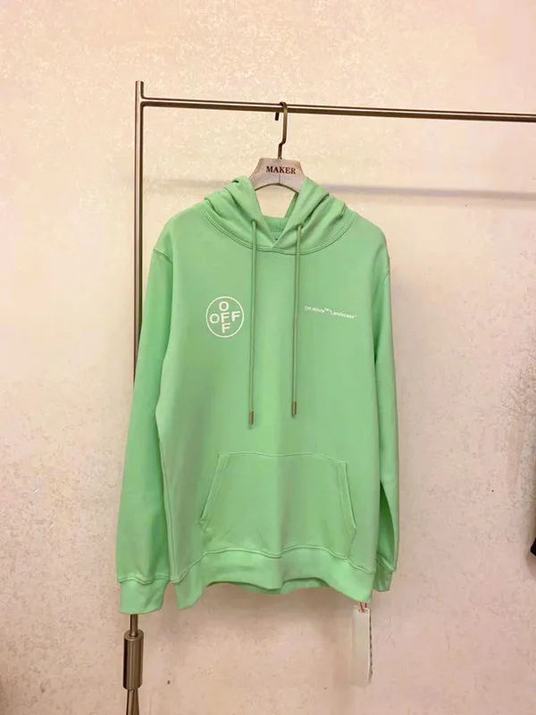 Off-white 19FW Limited несколько букв дерево толстовка с изображением леса
