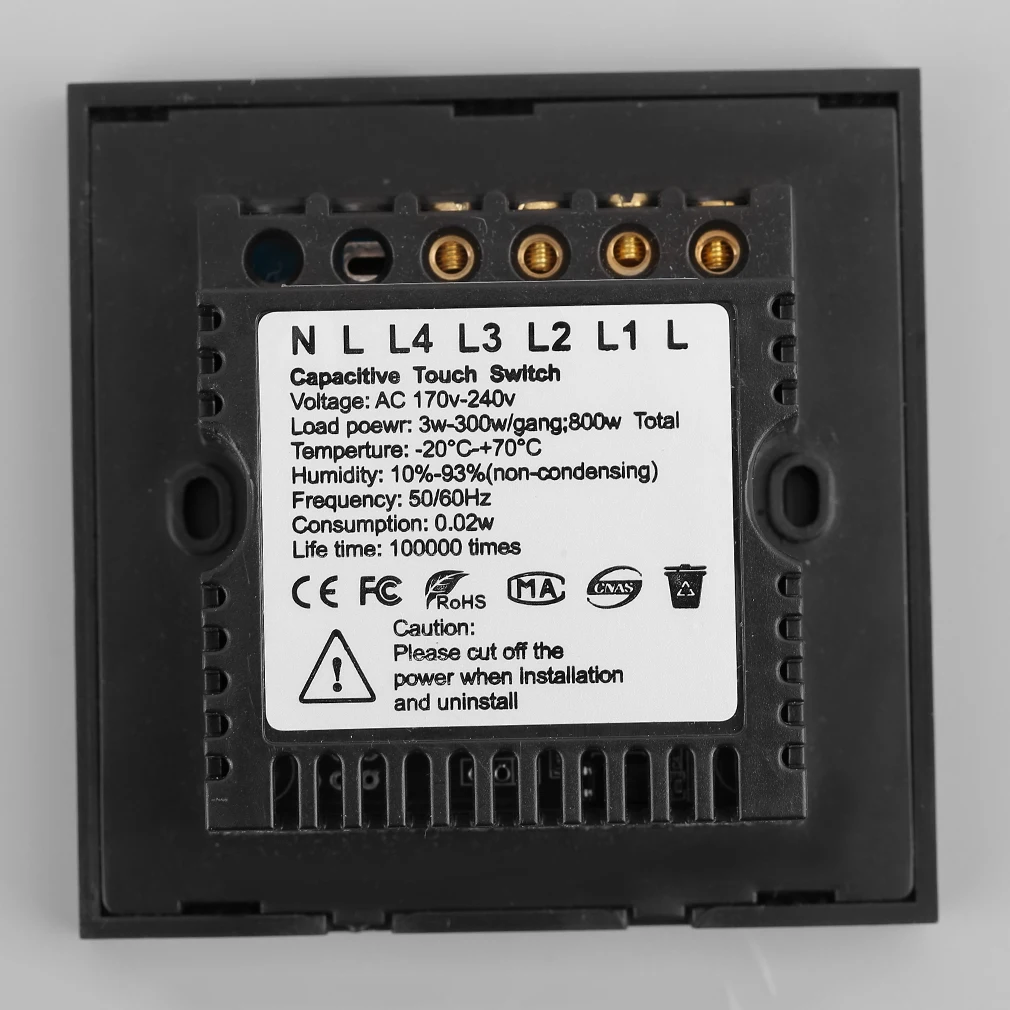 Умный дом белый кристалл стеклянная панель 3 цепи Великобритании Plug Light Touch и дистанционное управление переключатель экрана с Светодиодный индикатор