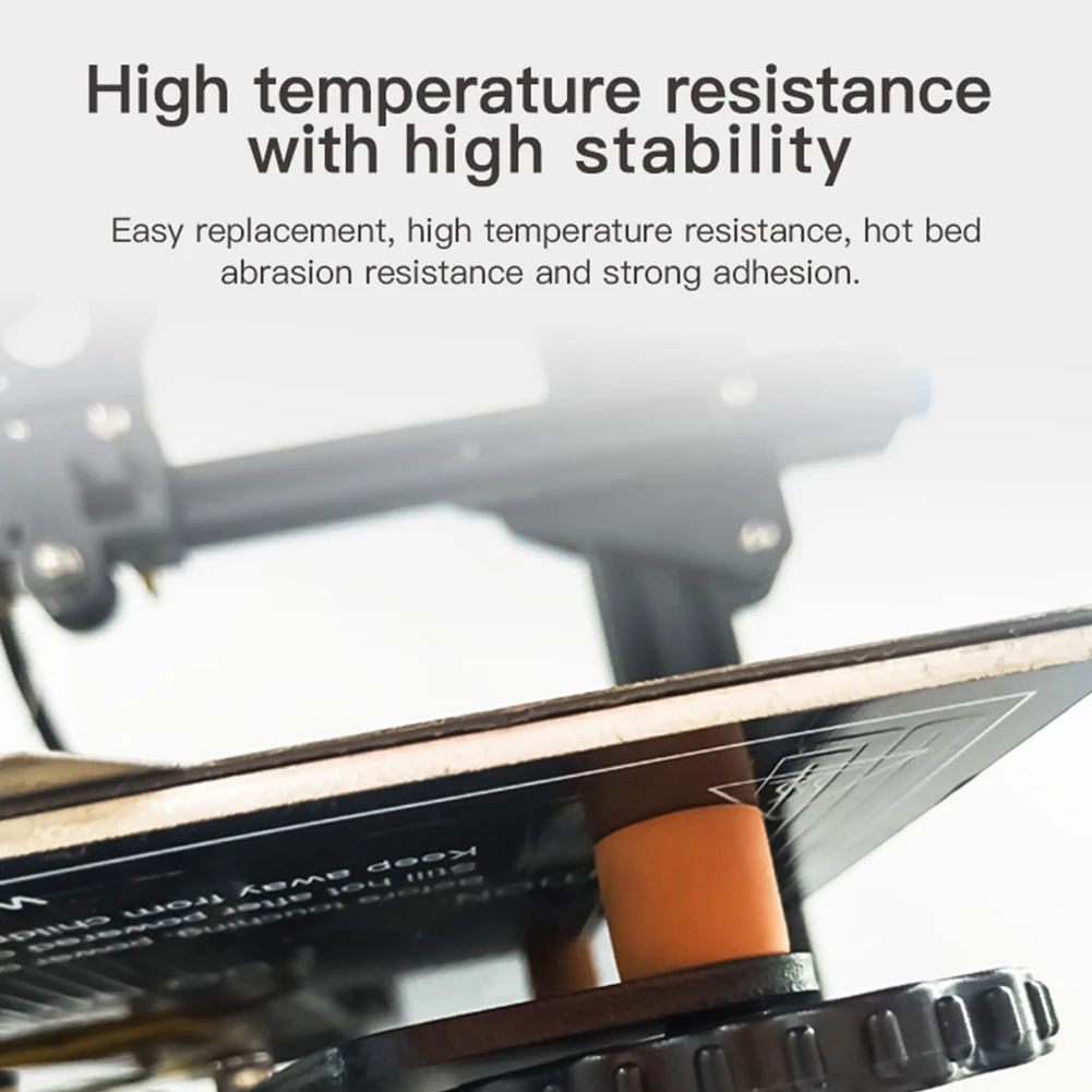 Creality Ender-3 3S 3 Pro 3 V2 CR-10 10S 10 V2 10 미니 3D 프린터 부품에 대 한 4pcs 실리콘 열 핫 베드 레벨링 열