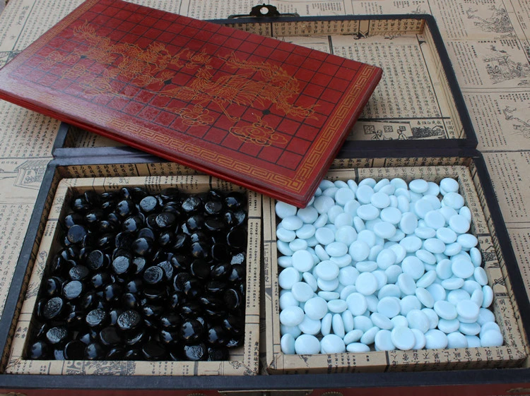 Новые шахматы Ретро Go игровой Набор деревянные 37*37 см шахматная доска Ming и Qing ремесло Go стеклянные шахматы части реалистичные текстурированные