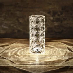 Espanha decoração importado luz de toque luxo europeu cristal candeeiro mesa sala estar restaurante diamante natal luz ambiente