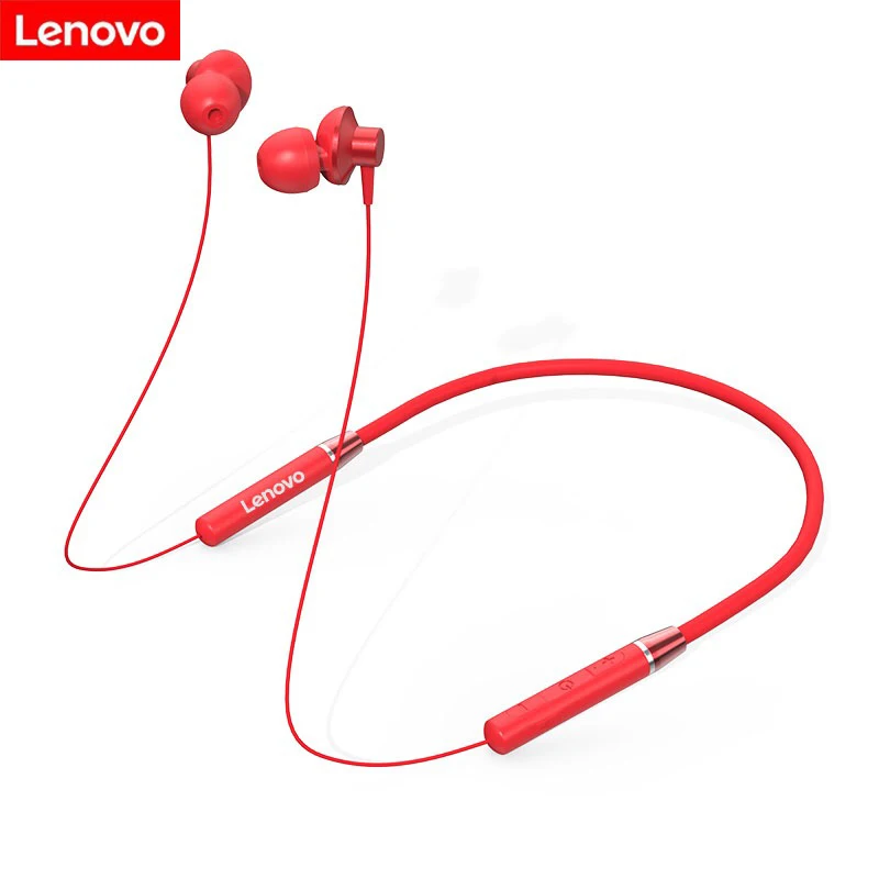 Bluetooth-Headset Earphone Noise-Reduction Neckband Lenovo He05 Waterproof Sports-Earplugs