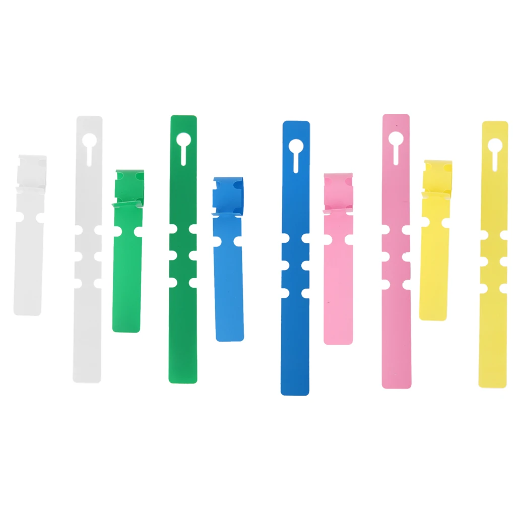 100pcs Wrap Around Plastic Plant Labels Tree Twigs Tags 5 Colors