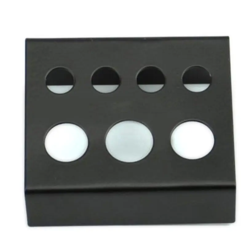 7 Holes 1 Pc Black Stainless Steel Tattoos Ink Cup Cap Holder Stand Supply Tattoo Body Art Tools Accesories