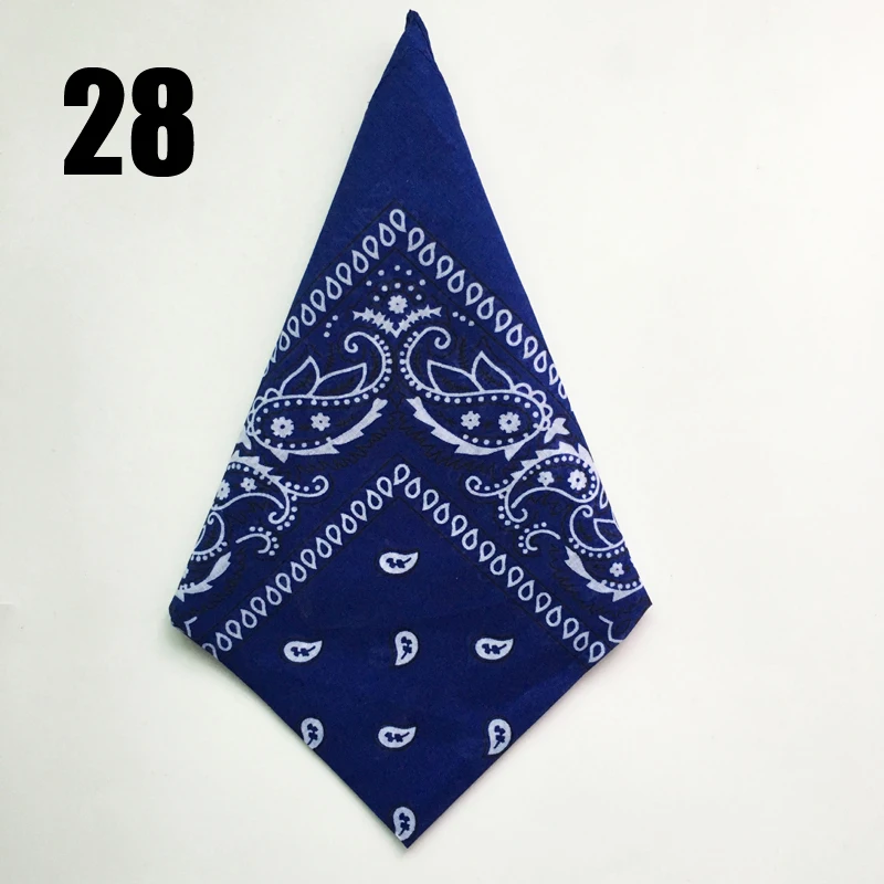 Square Scarf Unisex Hip Hop Black Bandana Kerchief Fashion Street Dance Riding Wrist Wraps Head Square Scarves Print Handchief