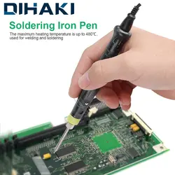 Паяльник ручка SMD ручка наконечник сенсорный 5 в 8 Вт Электрический портативный сварочный Ремонт Инструменты Питание от USB ABS + нержавеющая