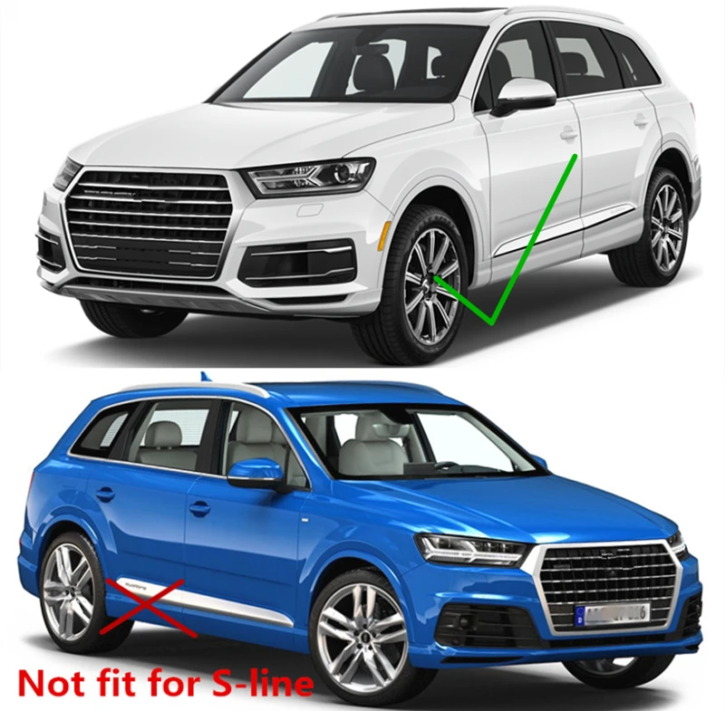 Украшение автомобиля спереди и сзади Брызговики подходят для- Audi Q7 крыло 4 шт./компл