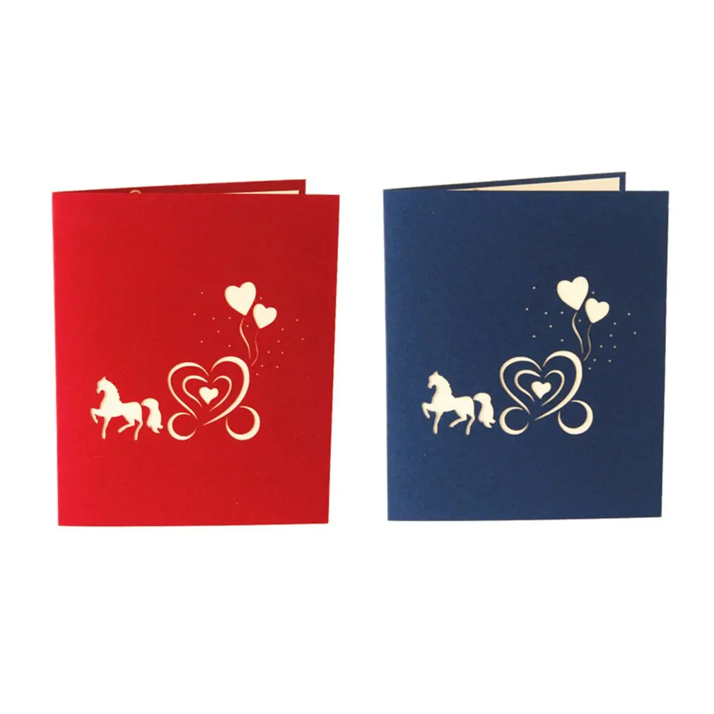  Wedding Greeting Card Invitation 3D Stereo Handmade Custom Paper Carving Creative Carriage Blessing - 4.0006E+12