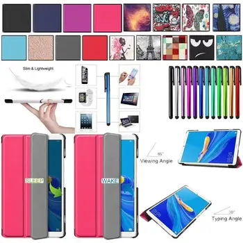 

For Huawei MatePad 10.4" 2020 Flip Patterned PU Leather Magnetic Stand Smart Flip Tablet Case Cover Sleep Week Up