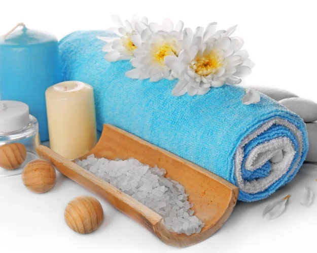 Canvas Painting Bath towel bath salt candle Nordic Art Poster Picture Wall Decor Modern Home Decoration For Living room bathroom