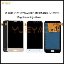 Может регулировать яркость ЖК-для Samsung Galaxy J1 J120 J120F J120H J120M ЖК-дисплей кодирующий преобразователь сенсорного экрана в сборе