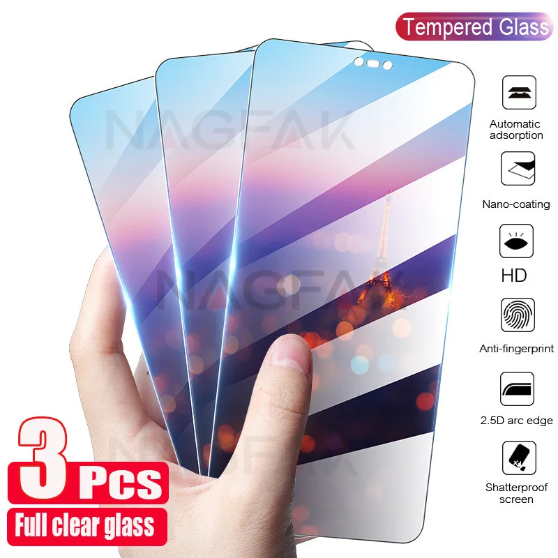 3Pcs Tempered Glass For Huawei P30 Lite P20 Pro P Smart Z 2019 Screen Protector Protective Glass For Huawei Mate 20 10 P10 P40