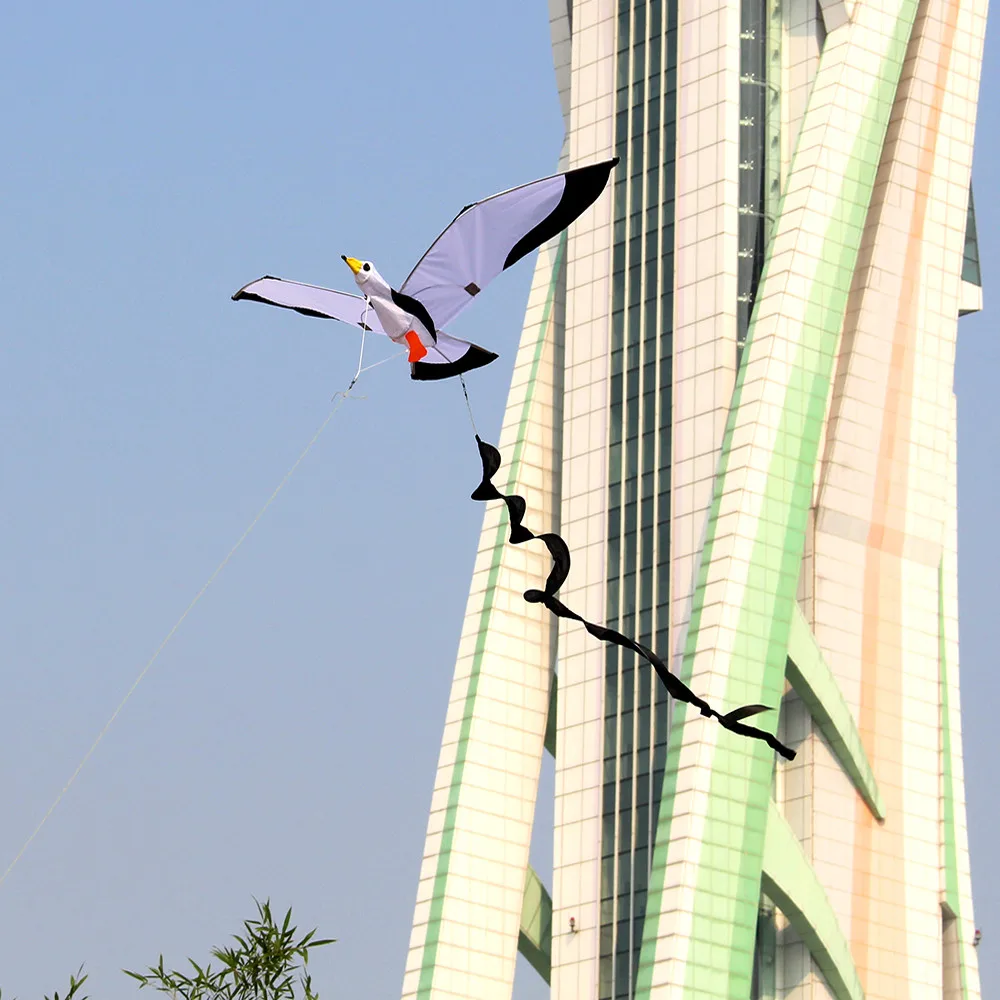 3D Seagull K-ite Kids Toy Fun Kites Outdoor Fun Toy Flying Activity Game Children With Tail Sports Toy Children Kids#CL3