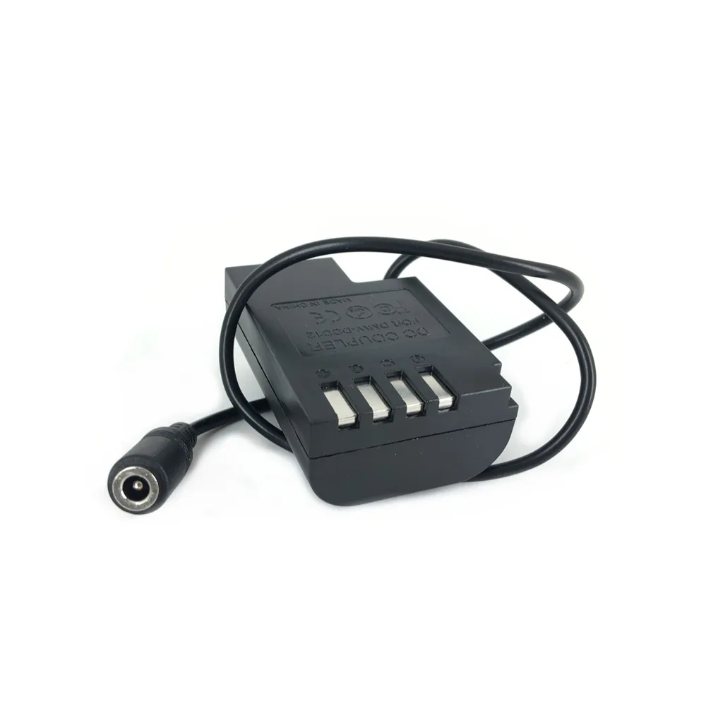 Dummy Battery DMW-DCC12 DC Accoppiatore a Dtap spina cavo di alimentazione per Panasonic DMC-GH5 GH4 GH3