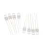 100PCS/LOT Legs UltraBright Red/Green/Blue/White/Yellow Ultra Bright Transparent 5MM Round LED Diode F5 20（mA）0.06 (W) 3V-3.3V ► Photo 2/6