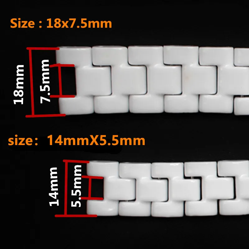 Ремешок керамический для наручных часов 14*5 5/18*7 5 мм|accessories soccer|bracelet ideasaccessories sayings |