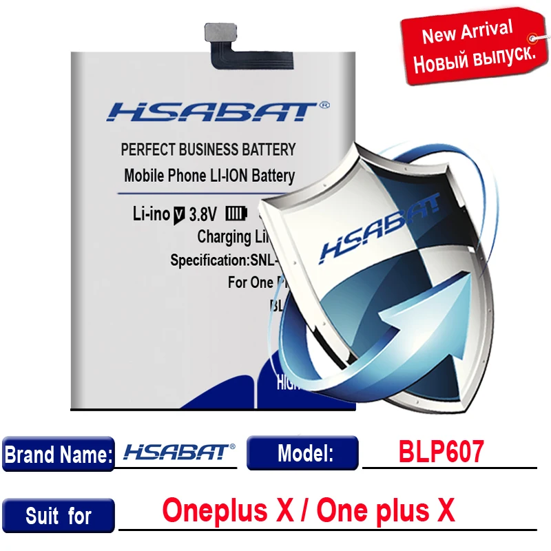 for one plus X HSABAT BLP633 BLP637 BLP571 BLP597 BLP613 BLP607 BLP657 BLP685 Батарея для Oneplus 1+ 1+ для one Plus 2, 3, 5, 6, 6 S, T X 3T A3010 - Цвет: for one plus X