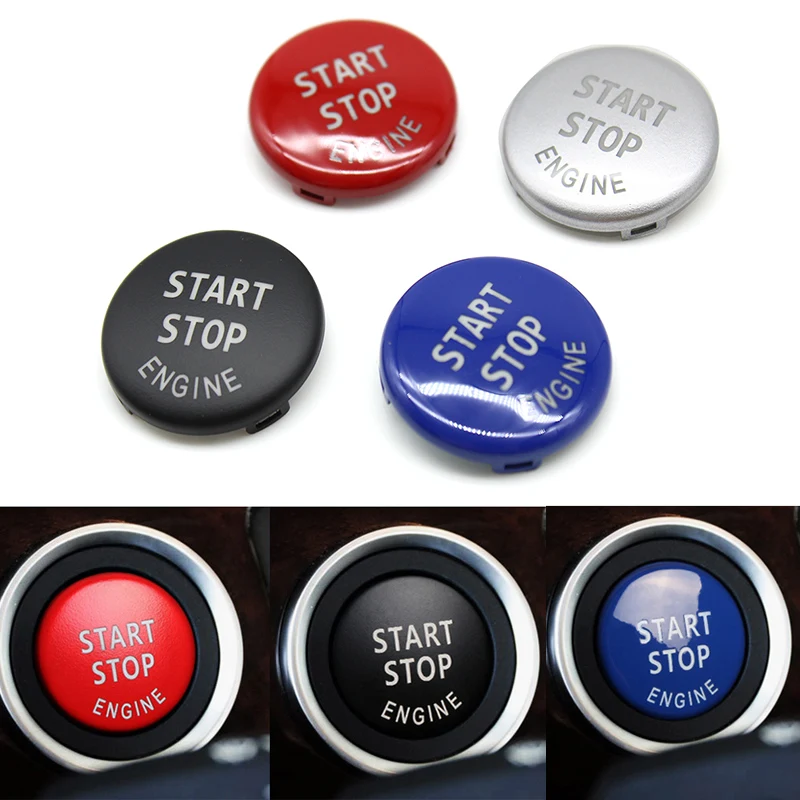 Car Start Button Cover Engine Ignition Switch Start Stop Button Cover For BMW E Series 3S X1 X5 X6 Z4 E70 E71 E72 E90 E91 E92 E93 E84 E60 E89