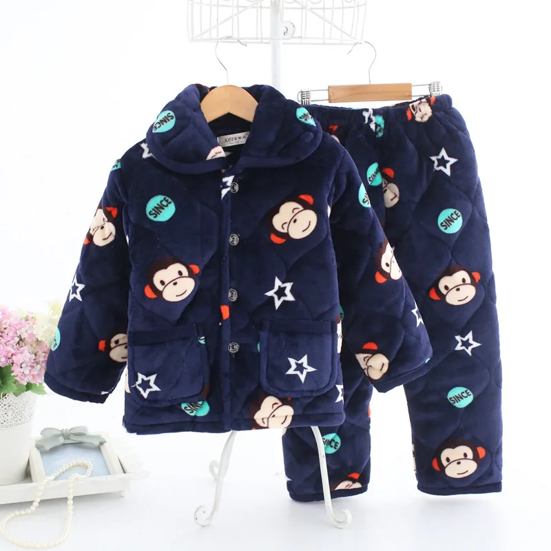Детская Пижама зимняя Фланелевая для младенцев|boys pajamas|baby boy pajamasinfant pajama |