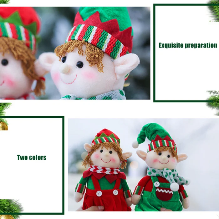 Плюшевые эльфы игрушки куклы елочные украшения Xmas Декор Подарки на Новый год M09