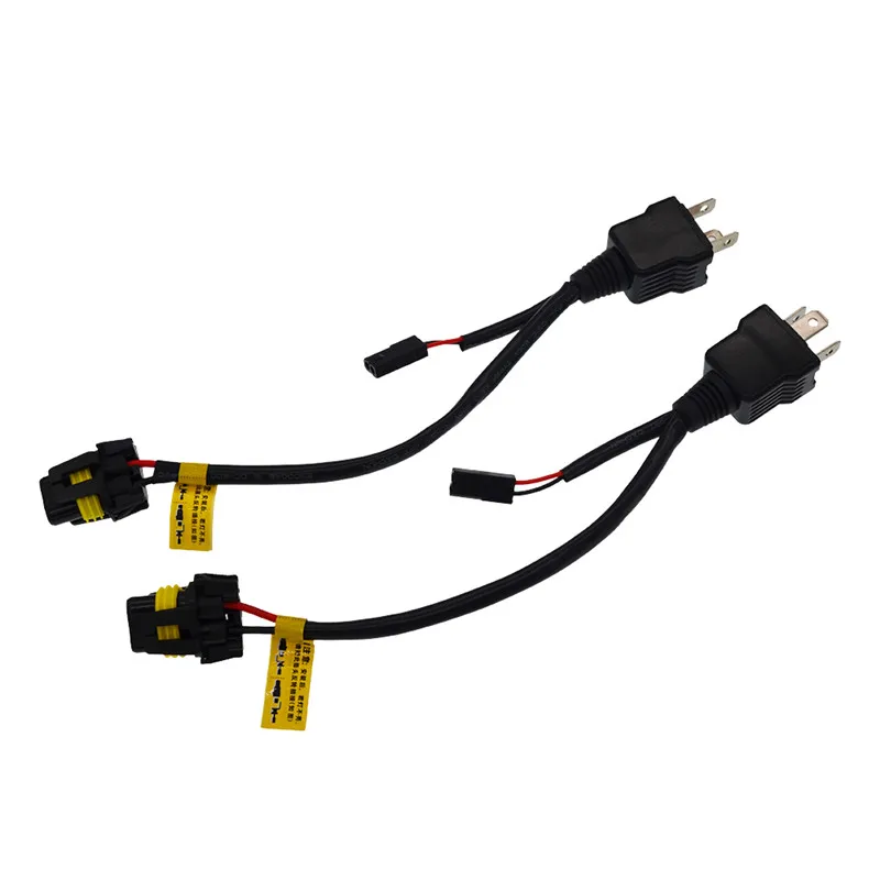 SUKIOTO 2PCS H4 Bixenon HID Bulbs Car Headlight H4-3 HiLo Xenon Lamp 4300K 5000K 6000K 8000K 10000K With 2PCS Harness Cable Wire (2)