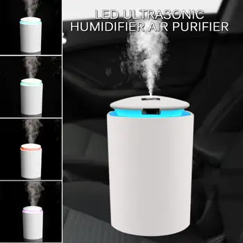 

260ml Air Purifier Mist Ultrasonic Humidifiers LED Lights Washable Home Camping Travel