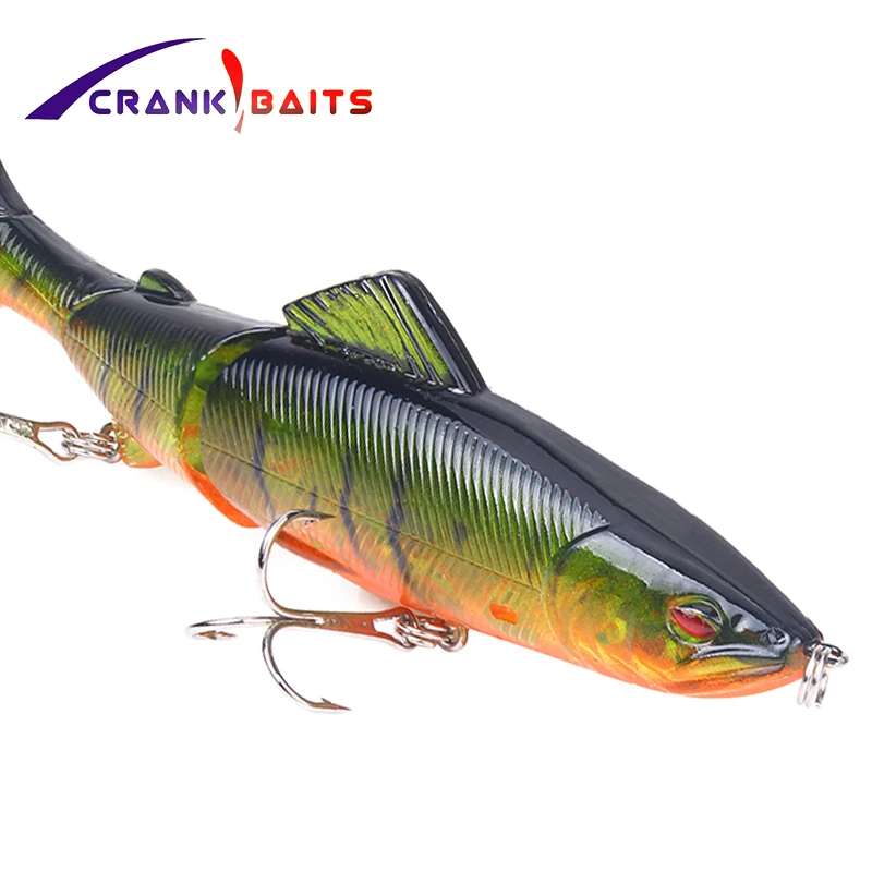 CRANKBAIT 1 шт. мульти раздел рыболовная приманка прочное плоское кольцо жесткая 130 мм