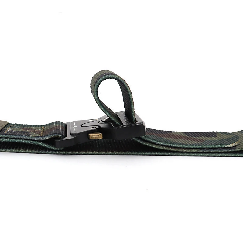 1 1/2 Zoll breiter Unisex-Schnellverschluss-Taktikgürtel, modischer Designer-Jeansgürtel mit Schnalle, verstellbare Breite für Männer und Frauen – Detail 15