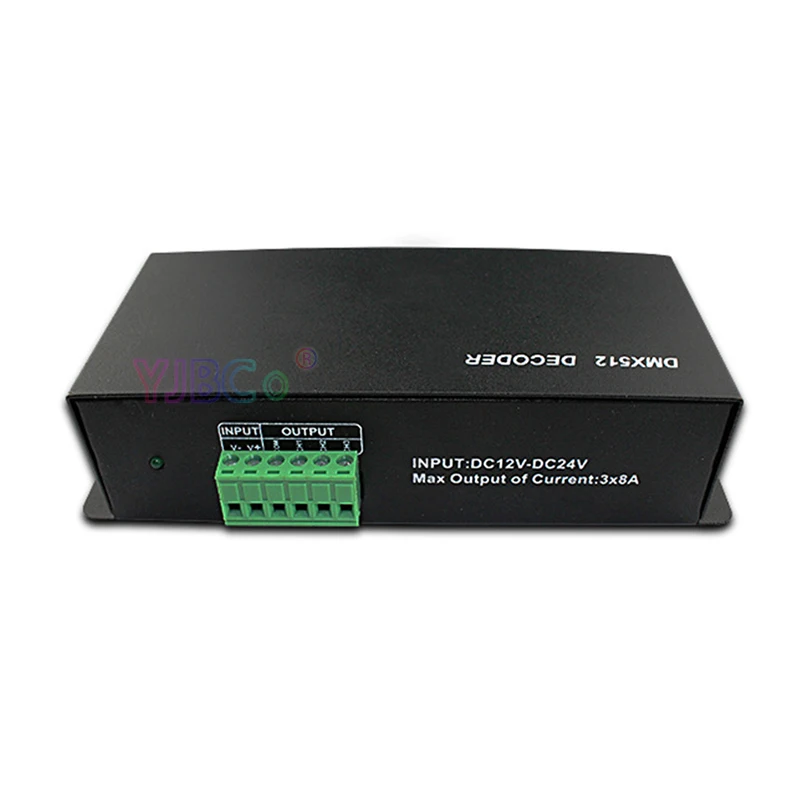 DC 5V 12V 24V RGB 3CH DMX 512 Decoder led Strip Light controller DMX to PWM RGB stage lamp 3 Channel*8A DMX512 decoder dimmer DC 5V 12V 24V RGB 3CH DMX 512 Decoder led Strip Light controller DMX to PWM RGB stage lamp 3 Channel*8A DMX512 decoder dimmer