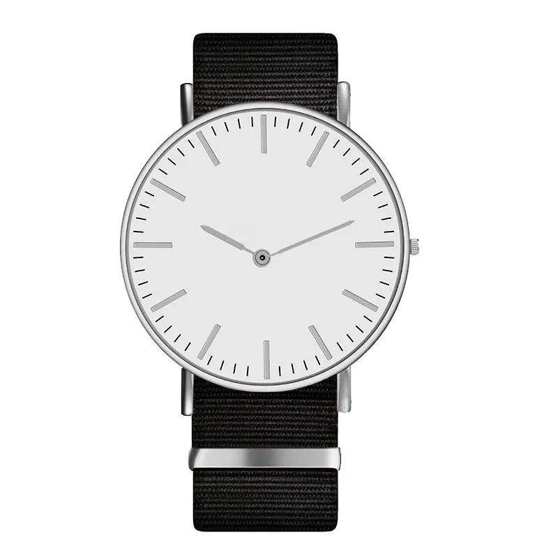 Silver Black Роскошные высококачественные дизайнерские золотые часы с монохромным ремешком для женщин - Цвет: Silver Black