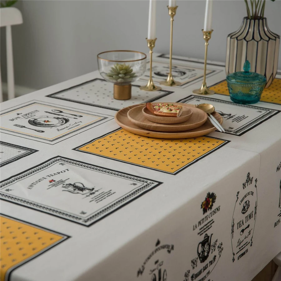 

European Decorative Table Cloth White Tablecloth Rectangular Tablecloths Dining Table Cover Nordic Obrus Tafelkleed Mantel Mesa