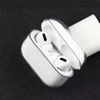 

10Pcs PC Transparent Protective Crystal Hard Case For AirPods Pro 1 2 Transparent Earphone Case Clear Crystal Case Charging Box