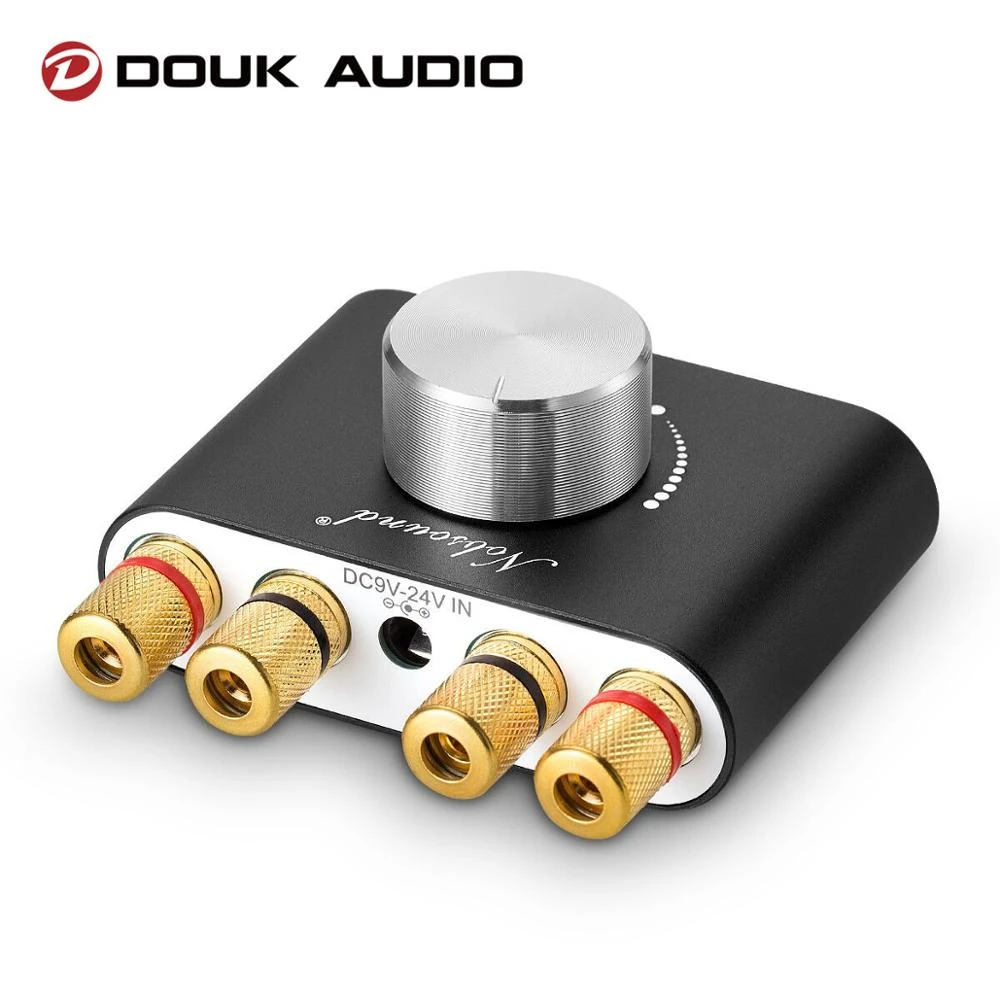 bluetooth car amplifier Douk Audio HiFi Bluetooth5.0 Power Amplifier Mini TPA3116 Digital Class D Home Audio Stereo Amp 50W*2 integrated amplifier