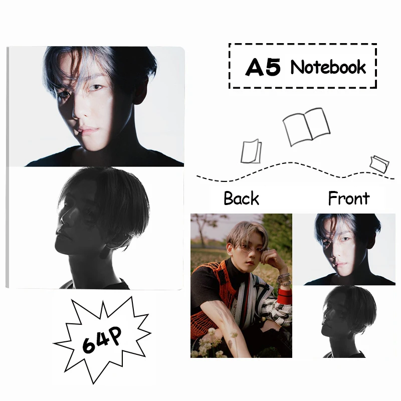 Kpop SuperM мини-альбом А5, записная книжка K-pop TAEYONG MARK LUCAS BAEKHYUN TEN TAEMIN KAI, резиновый блокнот, Подарочная коллекция