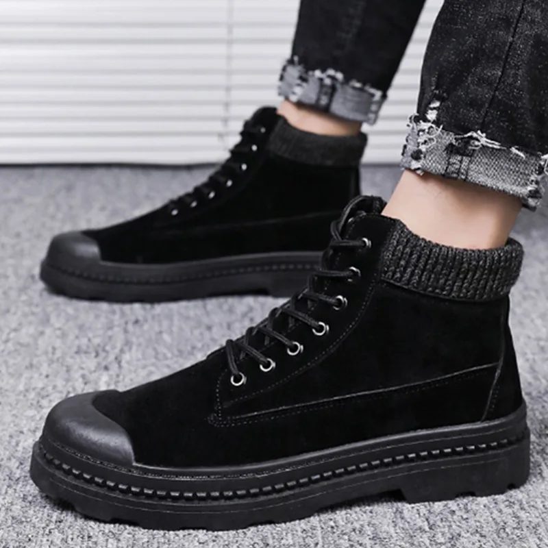 

MEN'S SHOES Martin Boots Worker Boot MEN'S Casual Shoes Hight-top Men's Boots Wear-Resistant Shoes