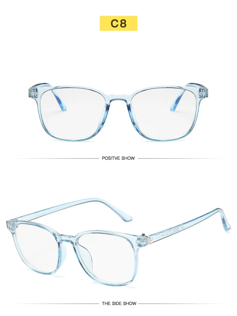Классические анти-синие очки унисекс Ультра-светильник, удобные очки, коробка для ПК, квадратный синий светильник, блокирующие очки, Корейская версия для женщин