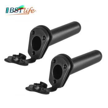 

2PCS Nylon Fishing Tackle Accessory tool Fishing Rod Tackle Holder with Cap Cover Gasket for Kayak Boat Canoe