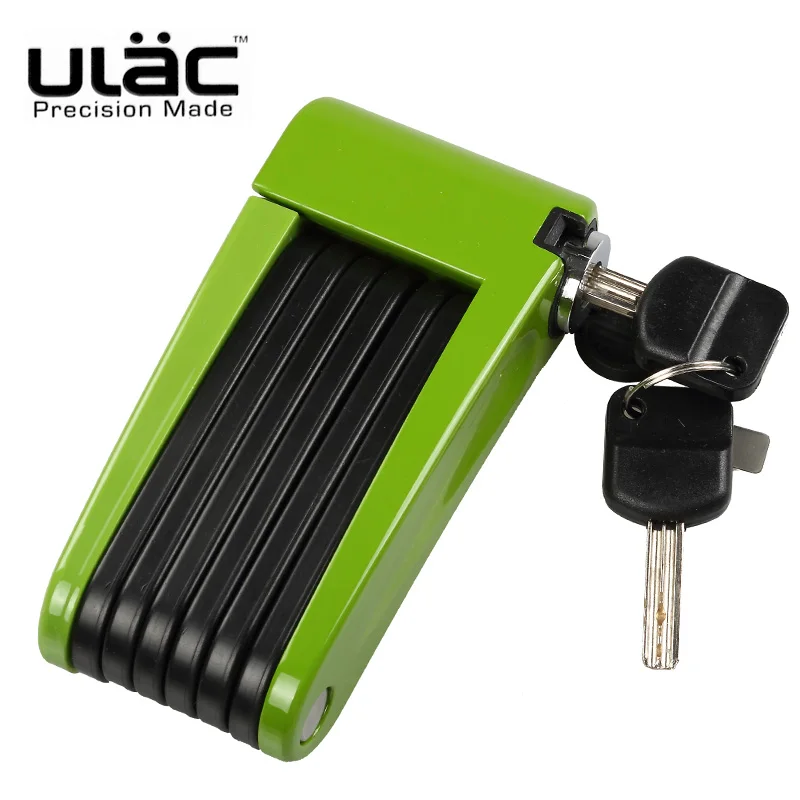 

ULAC Mini Portable Foldable Bike Lock Folding Bicycle Lock Professional Anti-theft Alloy Strong MTB Mountain Road Bike Lock