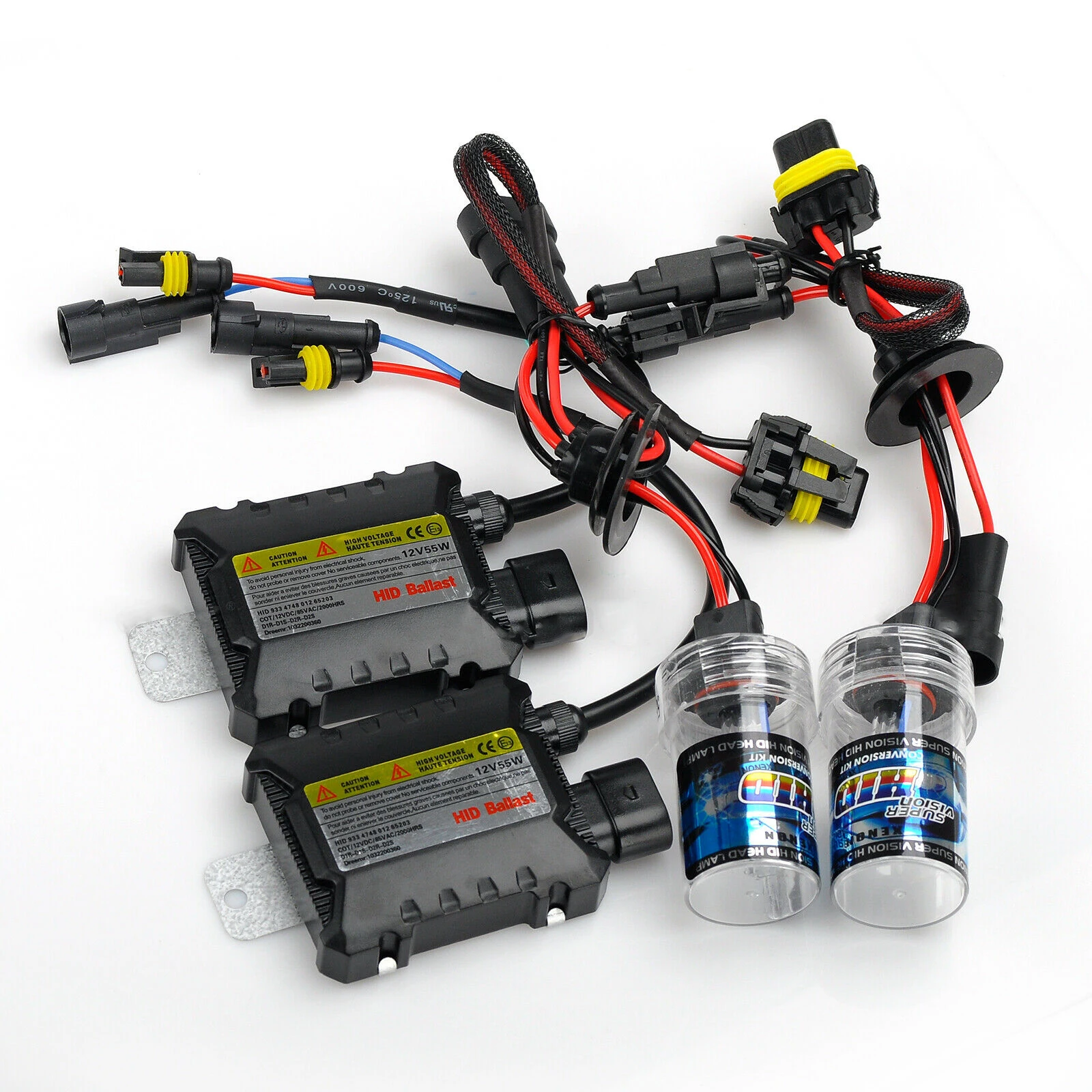 2 шт. 55 Вт Авто HID светодиодный фар 6000 K/8000 K/10000 K/12000 к Conversion KIT лампы H1 H3 H4 H7 H11 9005/HB3 9006/HB4 880/881 H13 H8 - Испускаемый цвет: 12000K