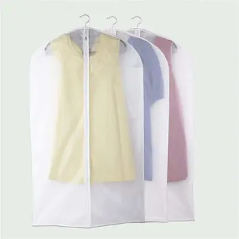 

5PCS Clothes Hanging Garment Dress Clothes Suit Coat Dust Cover Home Storage Bag Pouch Case Organizer Wardrobe Hanging Clothing