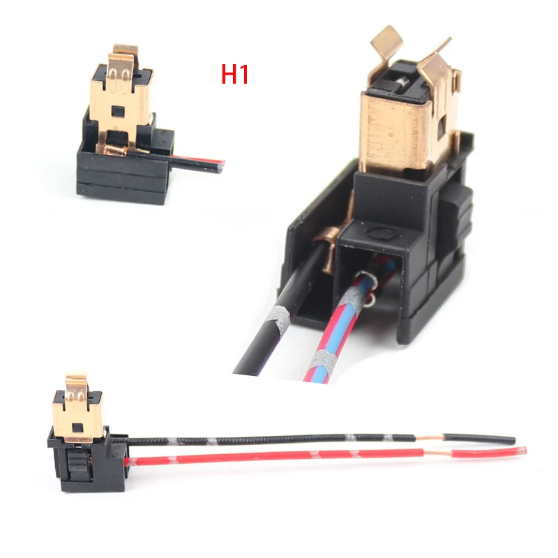 Car Lights Socket H1 H4 H7 Adapter for Headlight Bulb Holder Connector Accessories 2Pcs