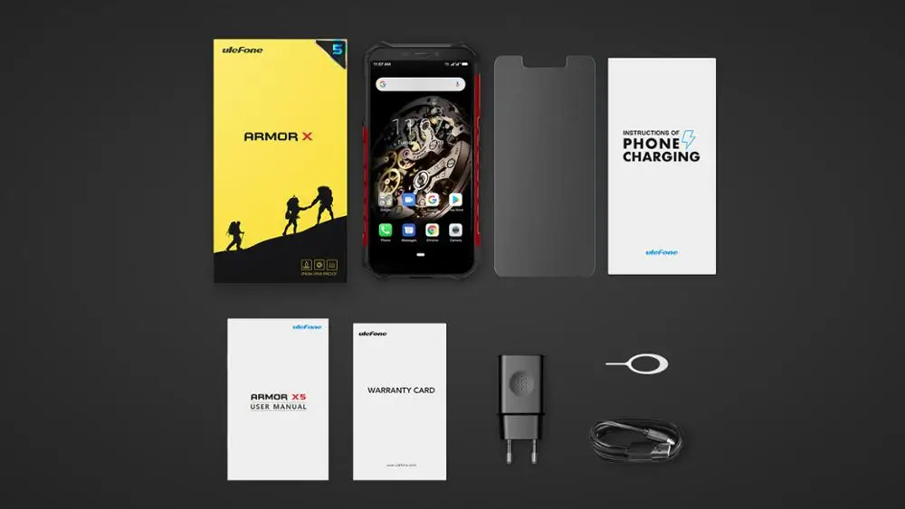 Мобильный телефон Ulefone Armor X5, Android 9,0, четыре ядра, 3 ГБ, 32 ГБ, 5,5 дюйма, 13 МП, 4G, NFC, Bluetooth 5,0, разблокировка лица, ID, OTG, смартфон