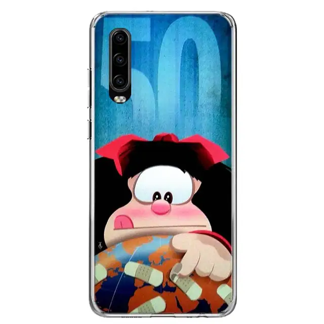 Mafalda Phone Case For Huawei P50 Pro P40 P30 Lite P20 P10 Coque Mate 10 Lite 20 30 Pro 40 Cover Capa Shell QA212-7