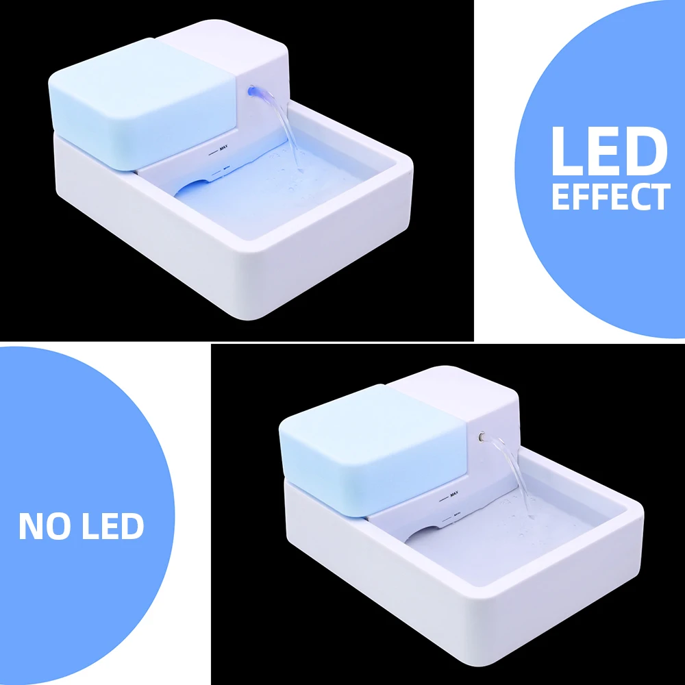 

Hot Pet Water Fountain Pet Drinking Fountain LED Light UV Function Electric Water Fountain Pet Water Dispenser for Cats and Dog