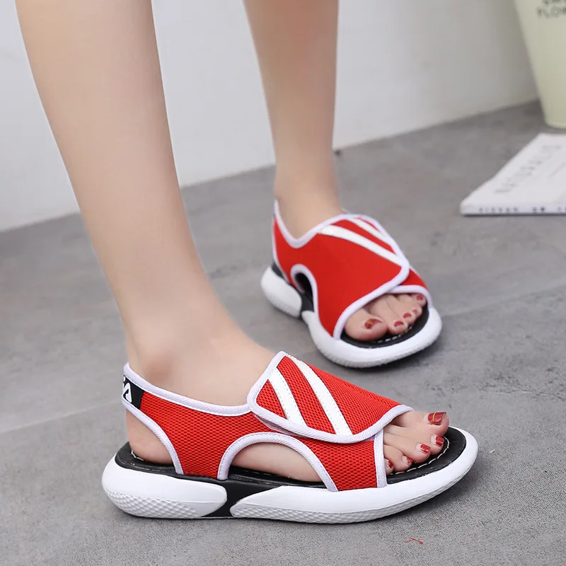 

Sports Sandals Women's 2019 New Style Summer Korean-style Versatile Velcro Online Celebrity Students Flat WOMEN'S Shoes Sandals