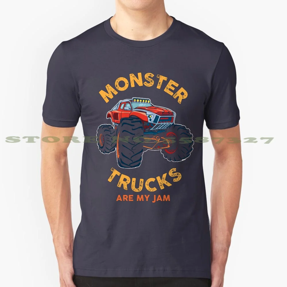Monster Truck : Monster Trucks Are My Jam Fashion Vintage Tshirt Magliette Monster Truck Jam Marmitta Big Loud Gi Enormi Camion
