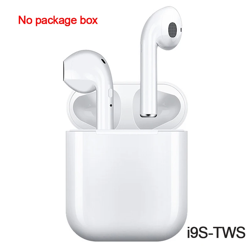 New i9S TWS Mini Wireless Earphones Bluetooth Headset Headphones Bluetooth 5.0 Stereo Sports Earbuds with Mic for Phone Andorid - Цвет: i9s No package box