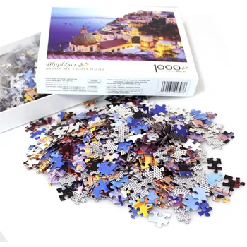 

1000PCS Jigsaw Puzzles Educational Toys Time Square Assembled Poster Educational Puzzle Toy For Kids Adults Birthday Gift