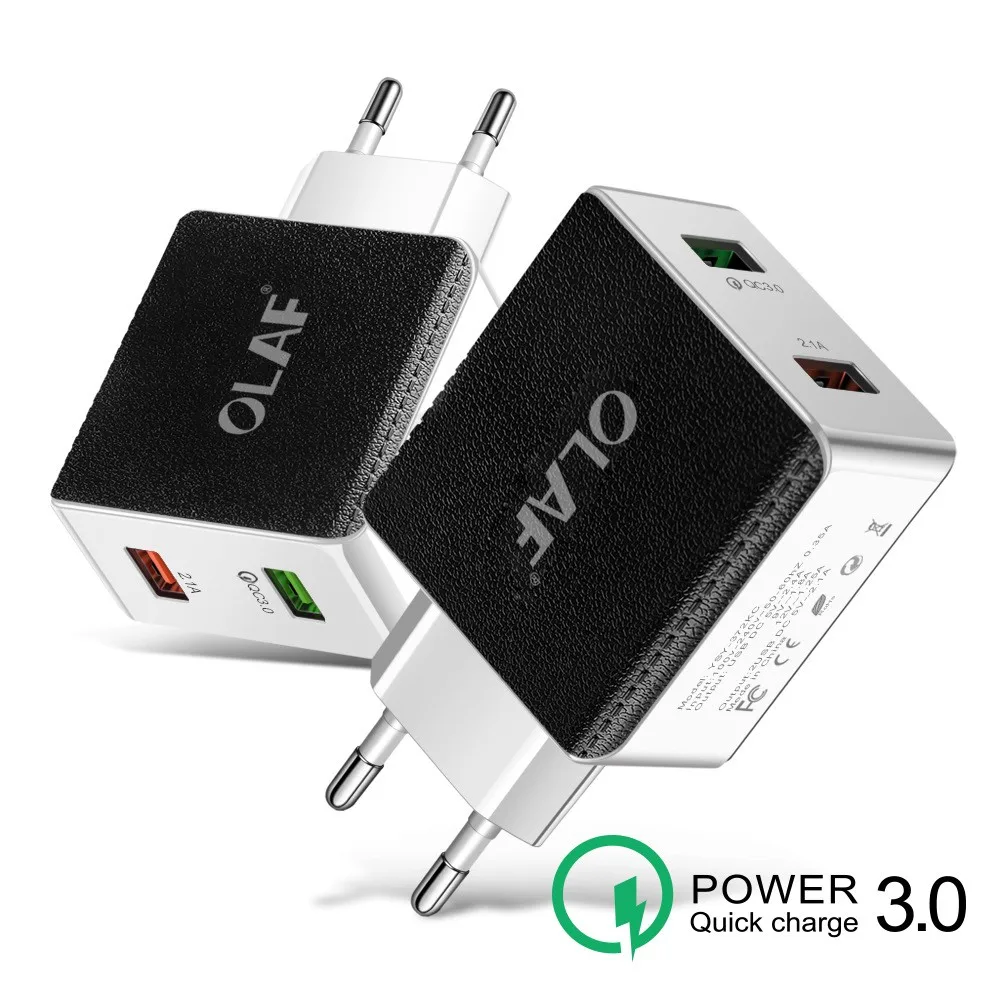 

18W QC3.0 Fast charger Mobile Phone Travel Charger EU/US Wall Plug Quick Charging Adapter For Huawei P30 pro/Lite Nova 4 Honor20